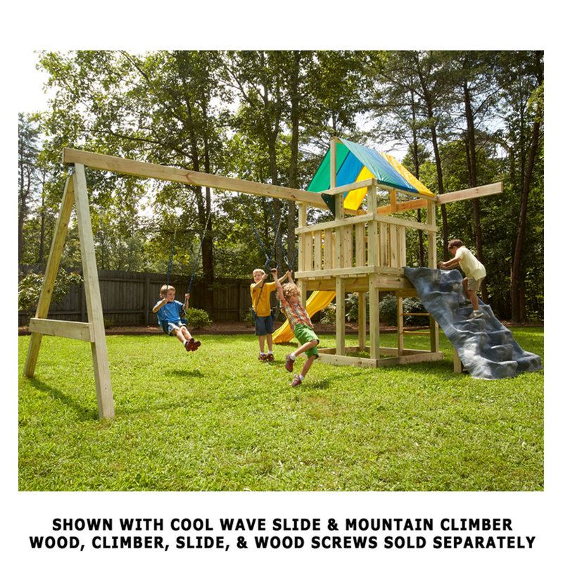 SwingnSlide Wrangler Custom DIY 12 Piece Swing Set Hardware Kit (Wood